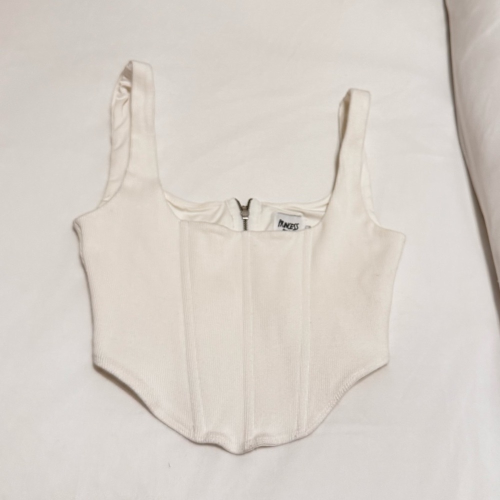 Princess Polly White Corset Top - Picture 2 of 4
